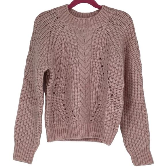 Bardot Junior Size 14 Potpourri Cozy Cable Knit Sweater Crew Neck